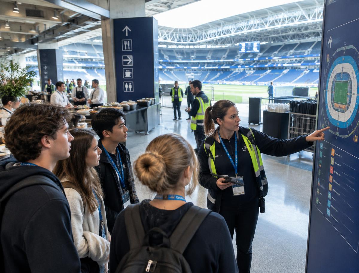 Event operations learning at a European sports venue