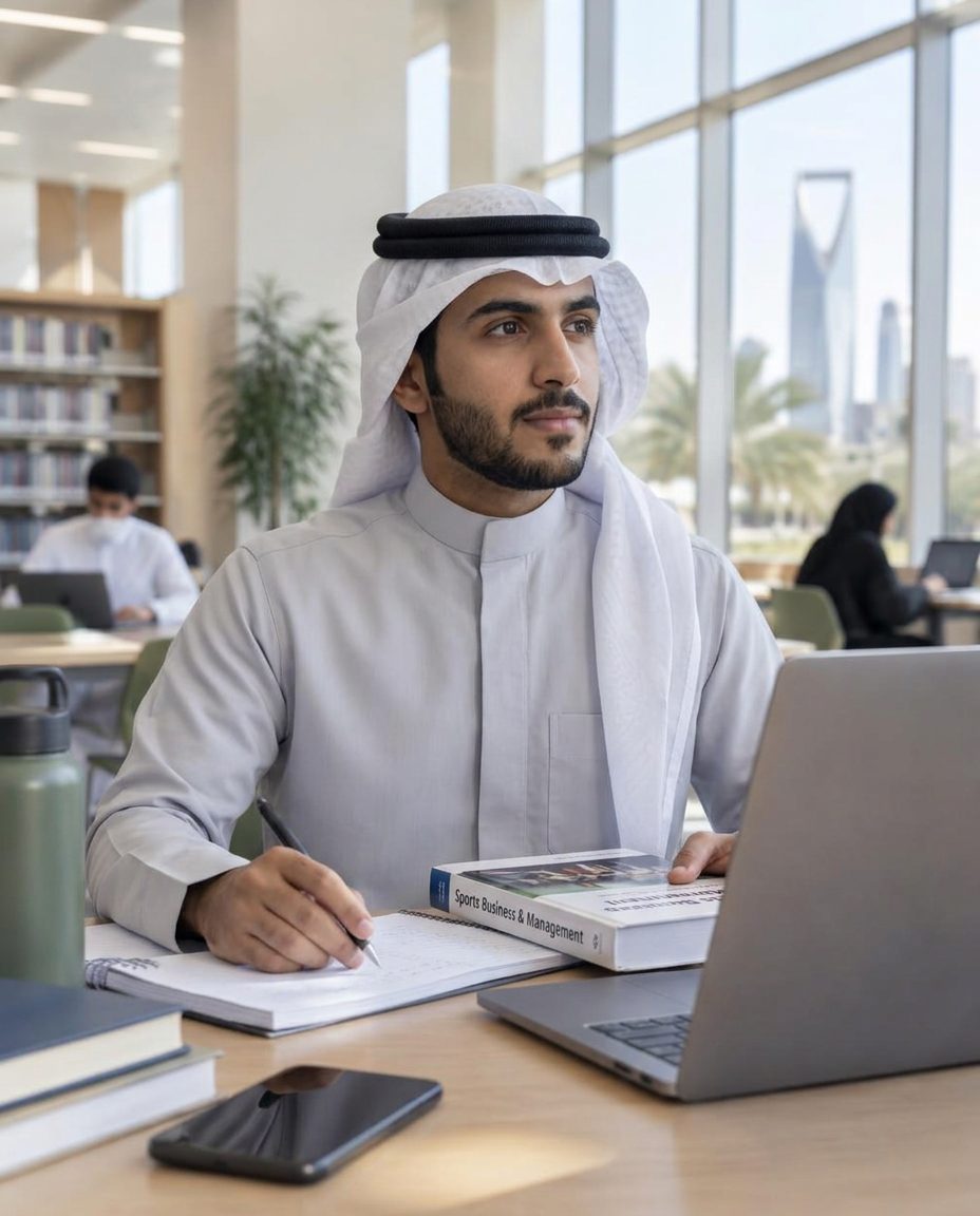 Representative business student interested in sports from Saudi Arabia